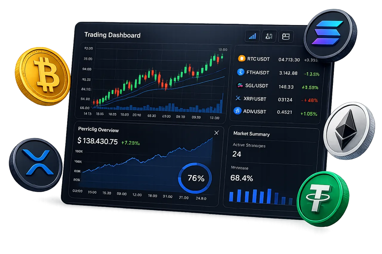 Algorithmic trading dashboard
