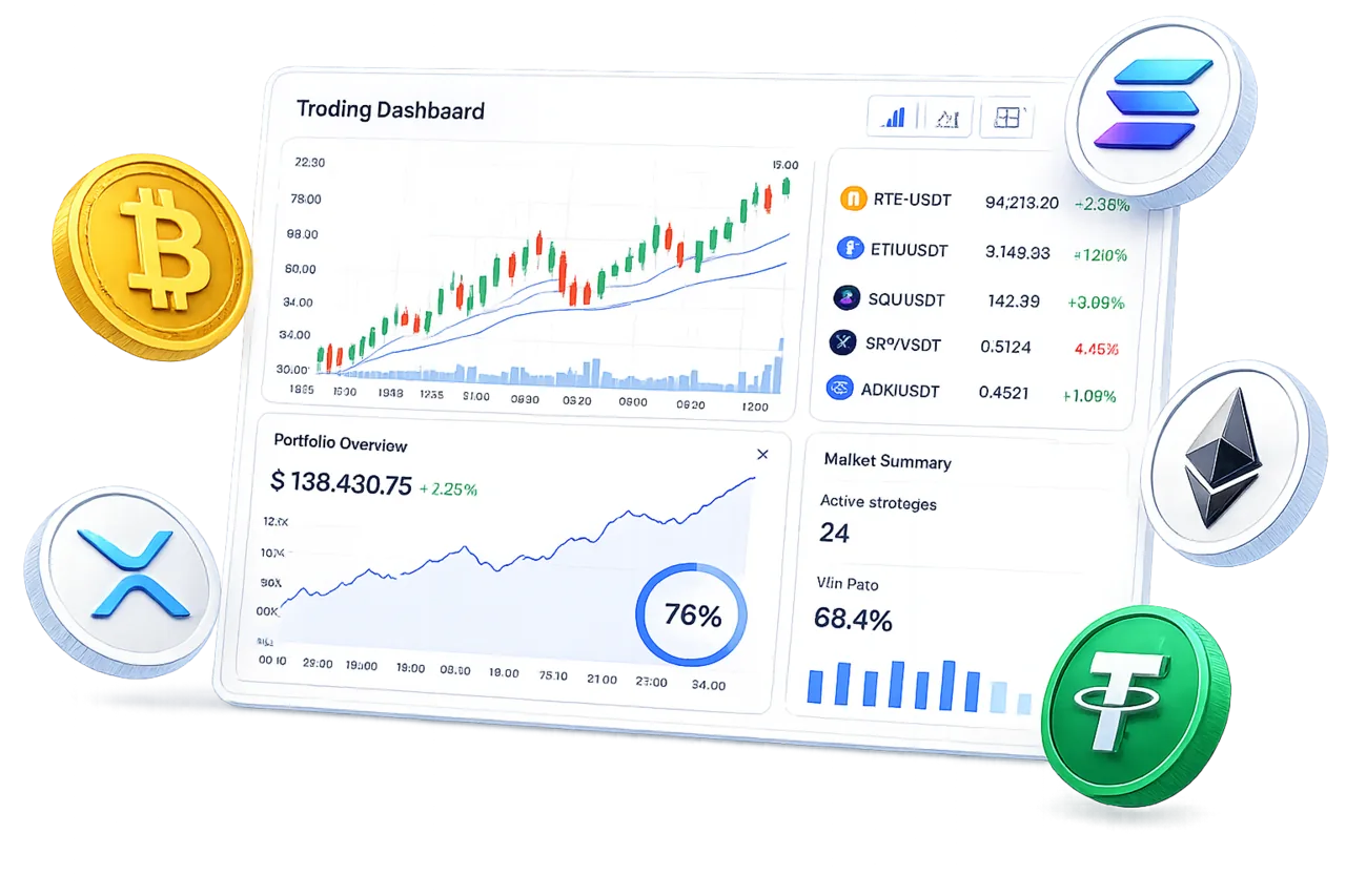 Algorithmic trading dashboard